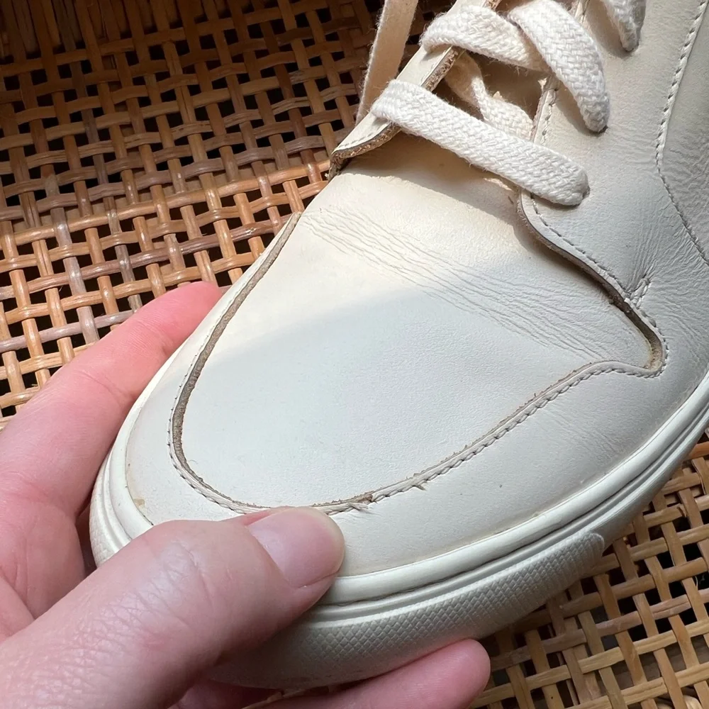 Nisolo Reina High Top Sneaker in Bone - Picture 11 of 11